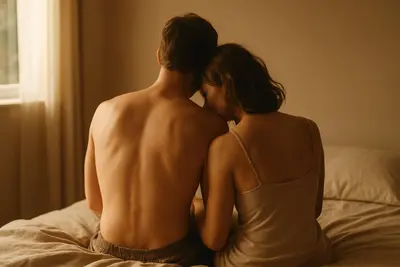 Two coffee cups in warm candlelight