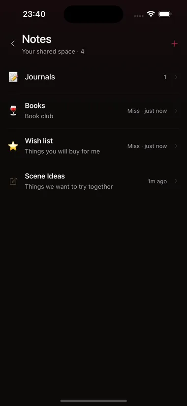 Shared notes